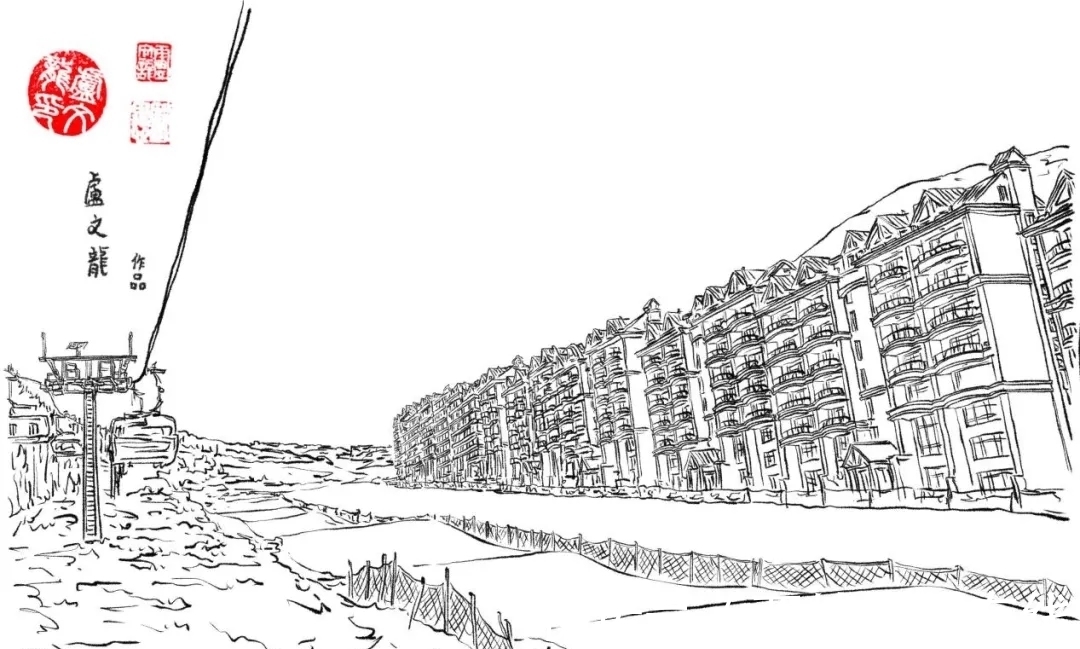 任子威@近400幅冬奥主题手绘插画均出自燕大老师之手