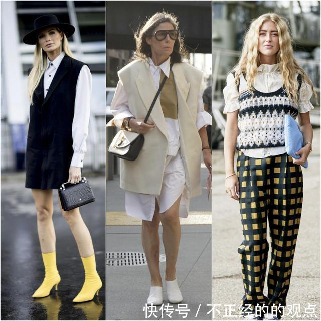 马甲过时了那是你不会穿,加件内搭叠穿照样美翻整个秋天