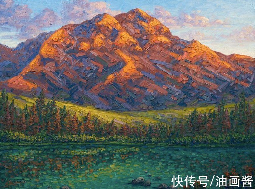 亚麻布&他自称是现代的印象派，看到这些风景画，确实很上头