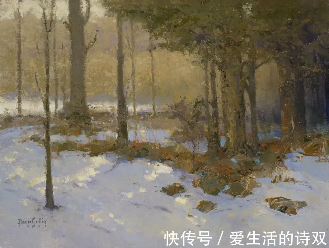 卢伯克$大卫·格里芬的风景油画高清图,放大看,更迷人