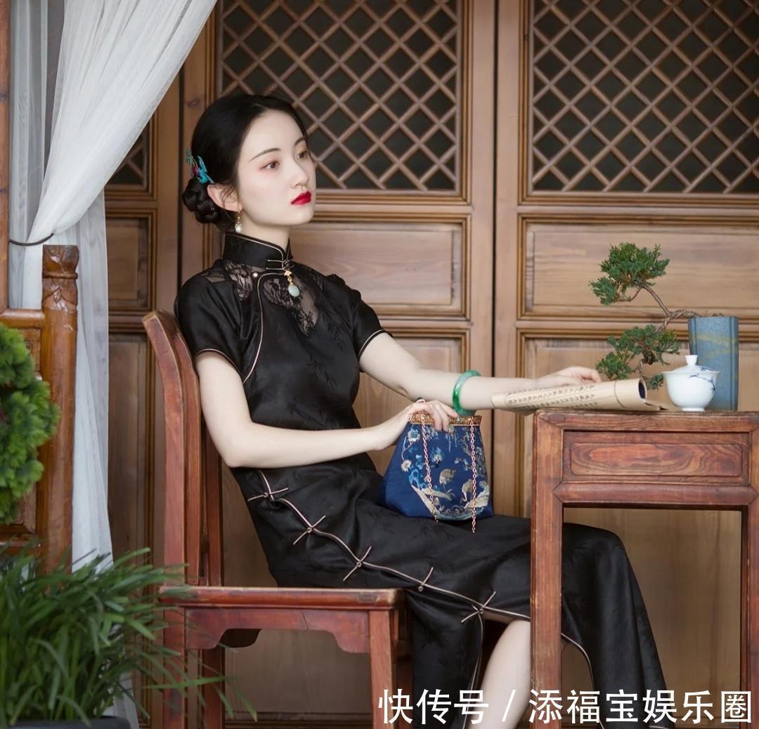 女人味|国风旗袍穿搭的魅力,一片式气质清雅有风韵,改良旗袍婉约时髦