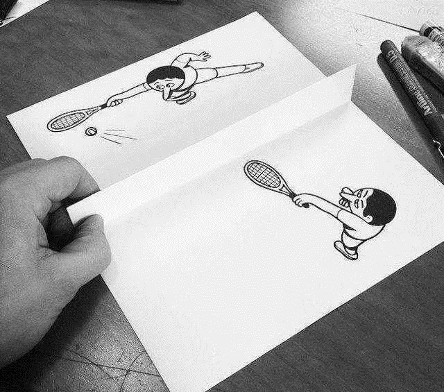 歪果仁@歪果仁脑洞大开,把一张A4纸玩成这样,进来膜拜!!