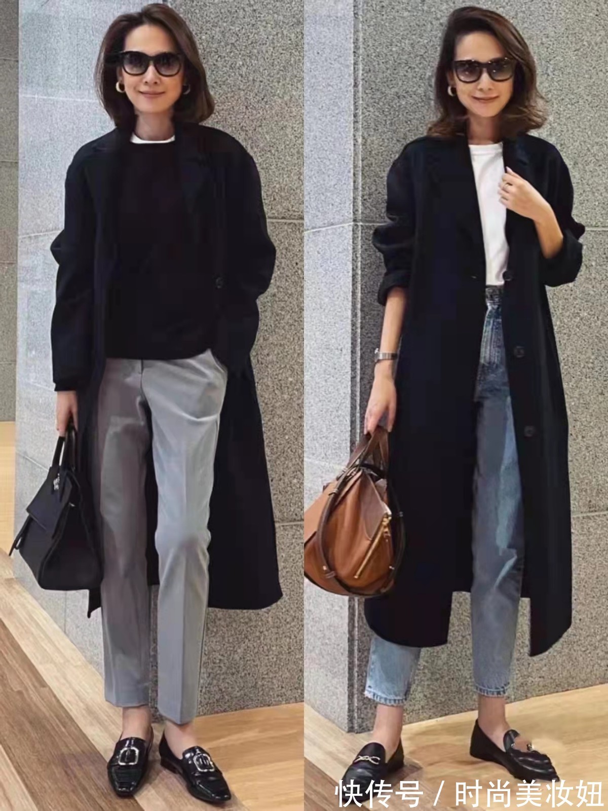 大长腿|上了年纪的女人,穿得越简单越高级,“中性色”穿搭气质翻倍