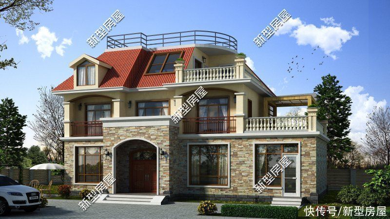 邻居|农村盖房高度不能超10米,这样建邻居都点赞,第6套只需20万