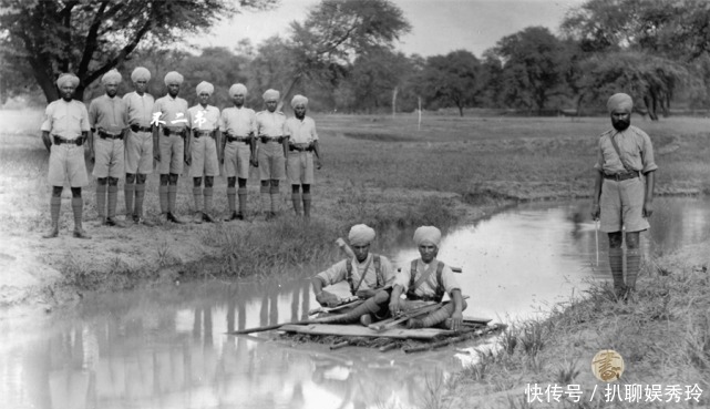 于20世纪初|老照片:被英国殖民下的印度,镜头下的助纣为虐的印度士兵