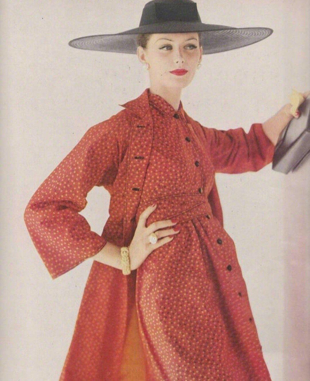 时尚|五十年代的时尚裙装, 优雅的色彩搭配, 依旧很美