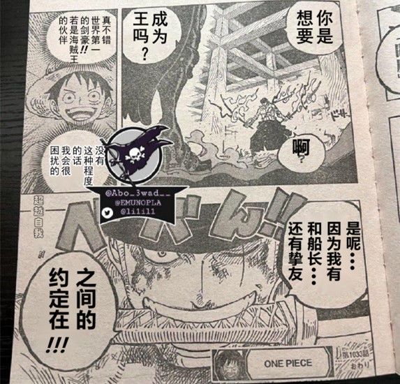 和之国|海贼王1033话汉化，不但索隆霸王色觉醒，烬其实也有霸王色霸气