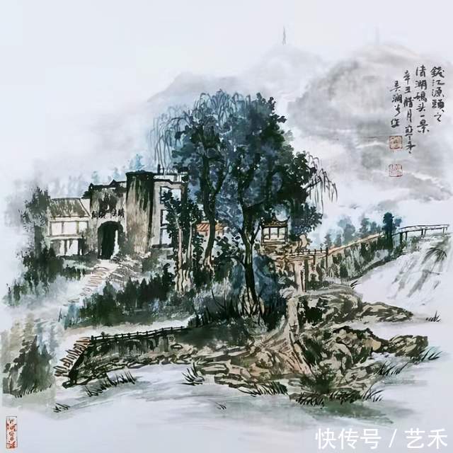 中国美术学院#中国当代极具潜力的书画家吴建国作品欣赏