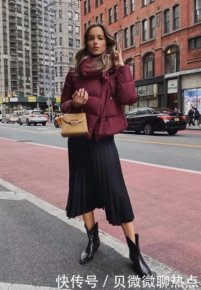 搭配|“羽绒服+裙子”才是冬天正确的打开方式!
