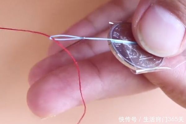 原来穿针这么简单,只要一枚硬币,又快又准0失误,学会受用一生