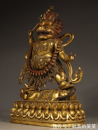 大威德金刚!明永乐,铜鎏金大威德金刚立像