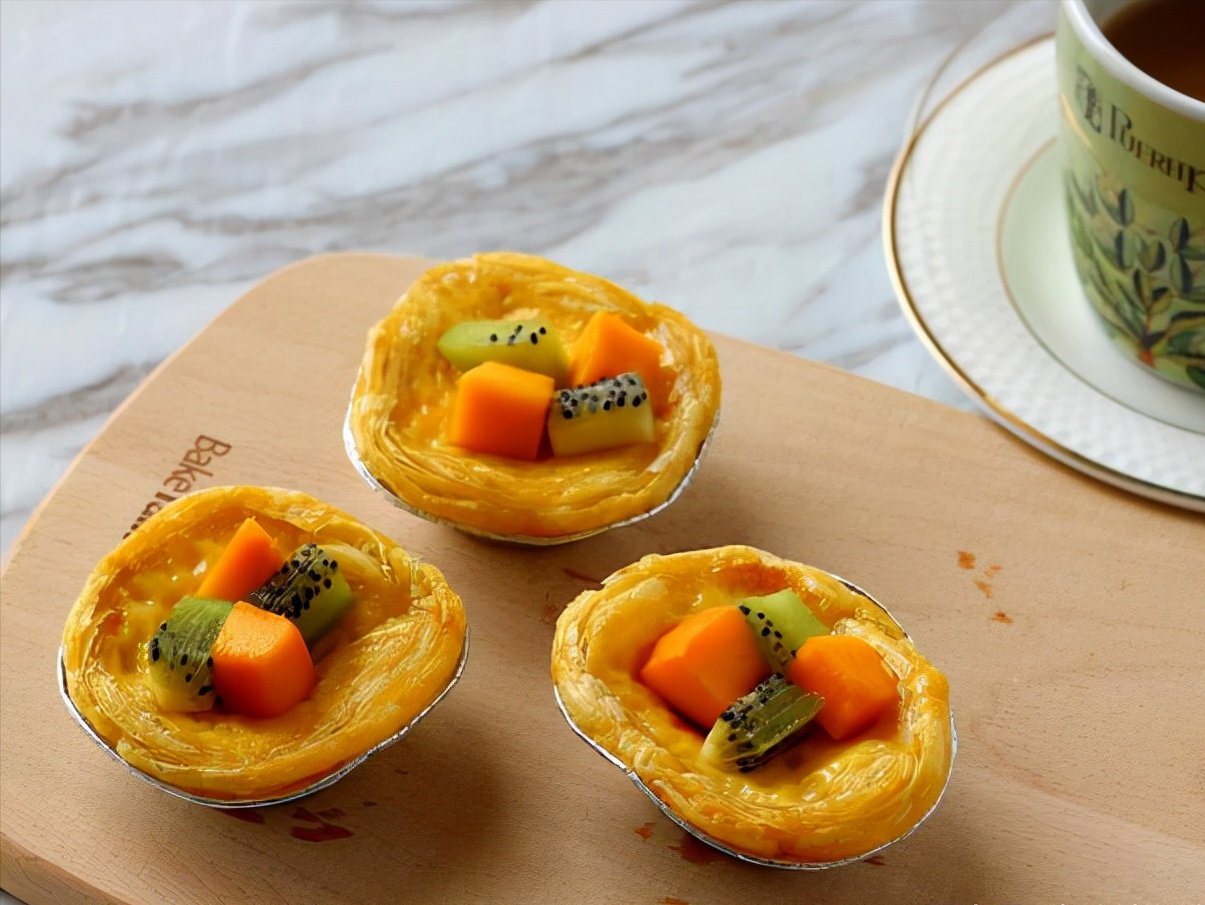 蛋挞最简单的做法，不放淡奶油也好吃，无添加孩子吃的安心