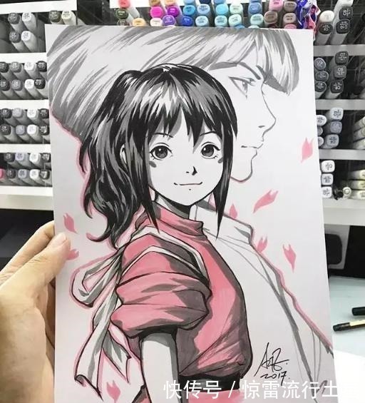 魔卡少女樱|马克笔手绘动漫人物,你能不能从艺术家的画里找到童年!