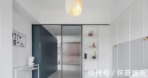 功能柜|120㎡极简风三居室,柔和的莫兰迪配色,干净又舒服