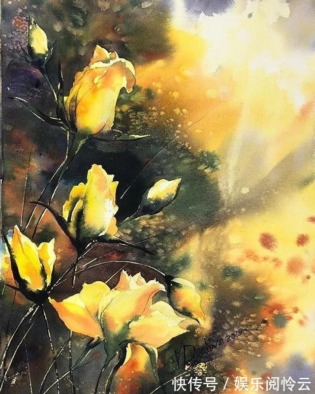 屏保$充满仙气的水彩画，每一张都可以用来做屏保！