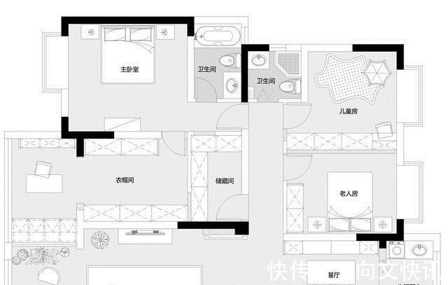 墙面|老婆将大阳台隔出两间屋，168㎡四居妥妥变五房，谁看谁羡慕！