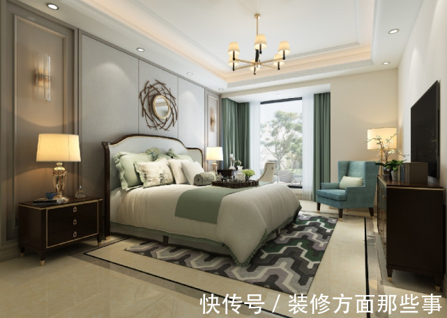 轻奢|200平美式轻奢四居室，有情调又不乏自在感