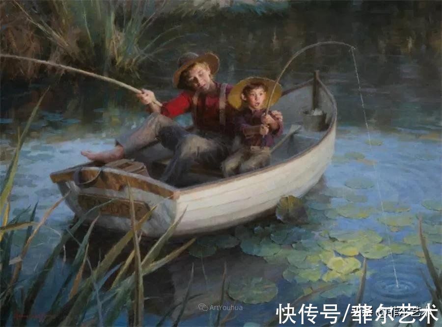 油画#色彩浓郁透明感富有表现力与感染力~画家摩根·威斯特林油画欣赏