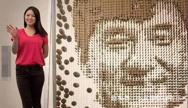 艺术家$美女用上万根筷子拼成成龙,没有一人相信,看到成品后全傻
