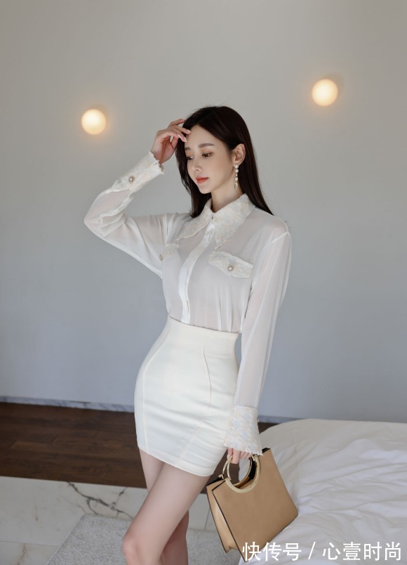 时尚搭配|女神孙允珠的时尚搭配:穗香梨黄田园清风雪纺公主衫