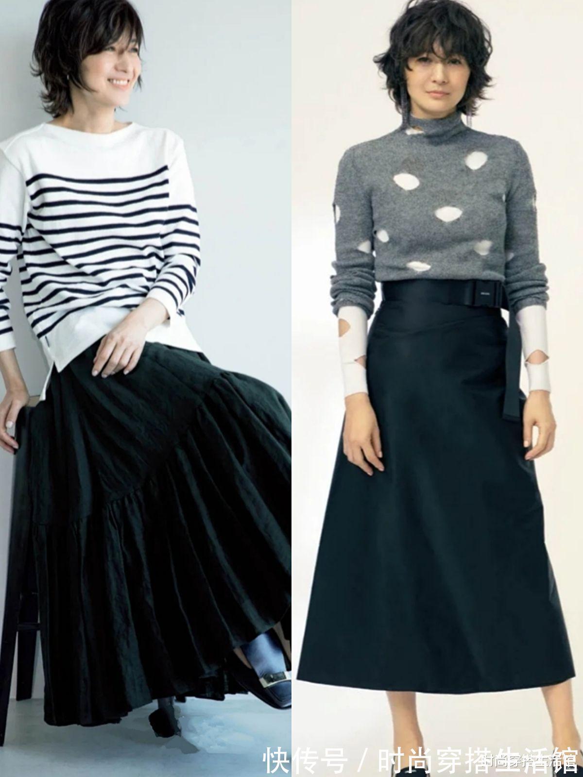 针织开衫|50岁左右的女人秋天怎么穿？这几个搭配技巧，不仅简单还很有气质