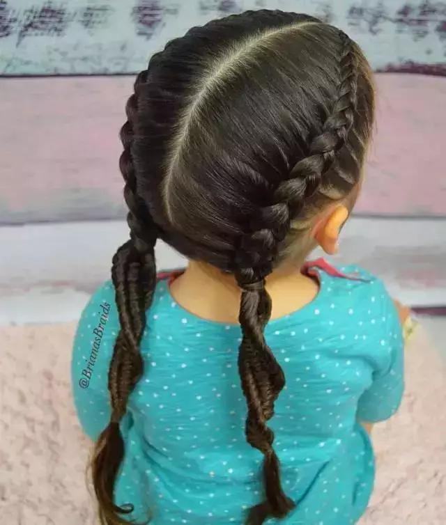 编发 72款好看的儿童编发,有闺女了就要给她编这样的发型,宝妈快收藏