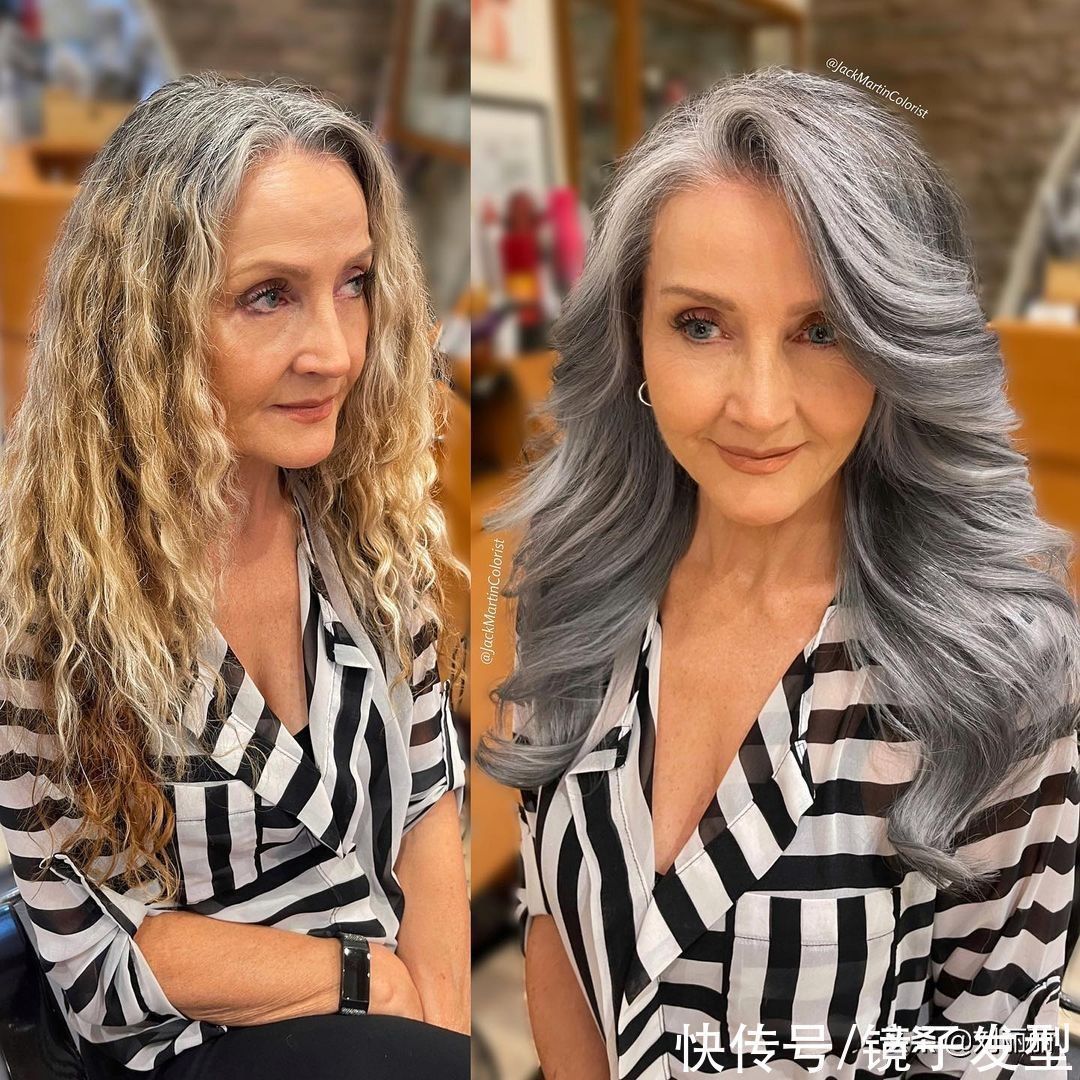 短发 这才叫换发型,时尚瘦脸颜值翻倍,白发大姐美到不敢相信