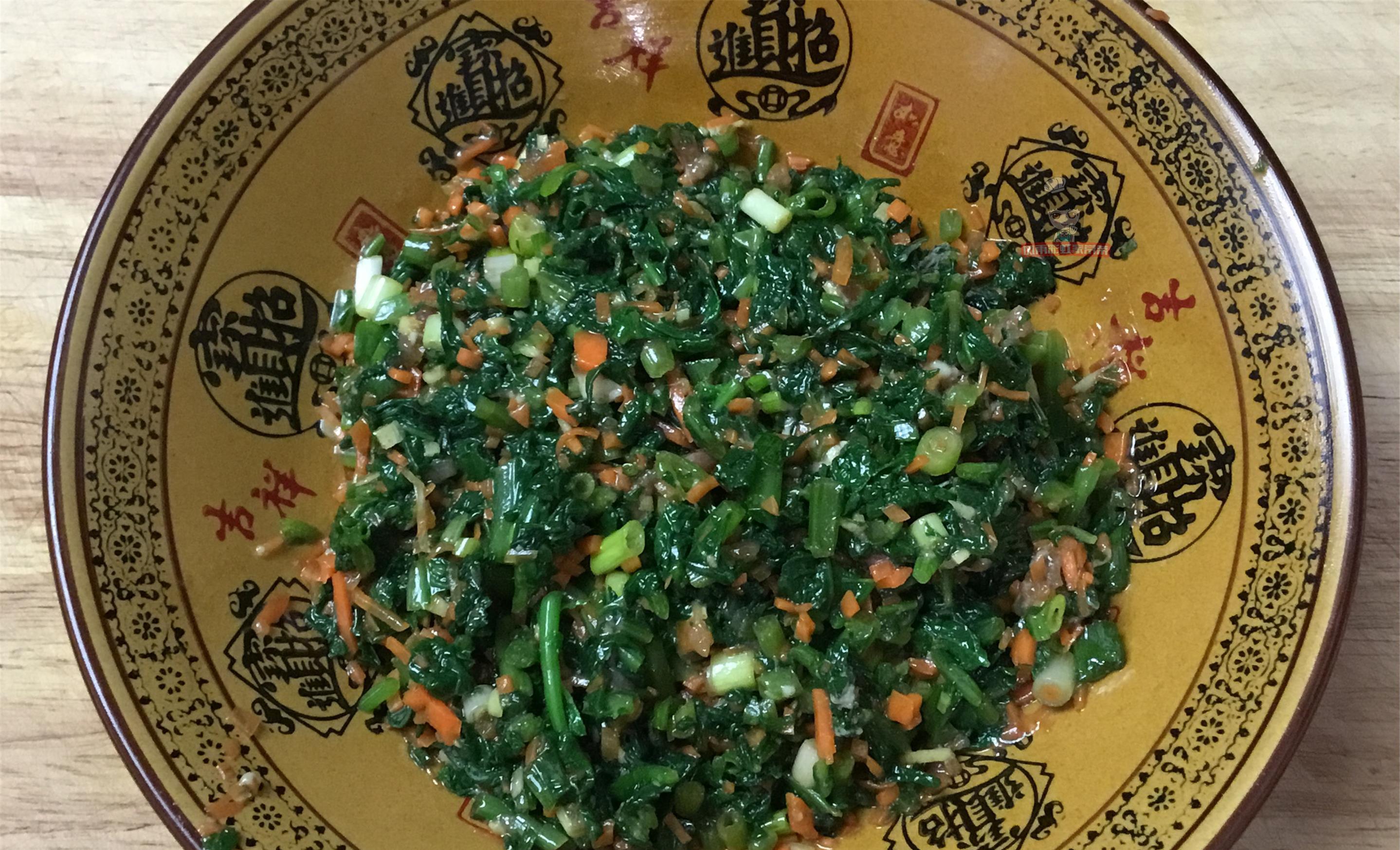 萝卜缨|玉米面菜团子,原始的味道,满满回忆的,心动吗快做起来吧