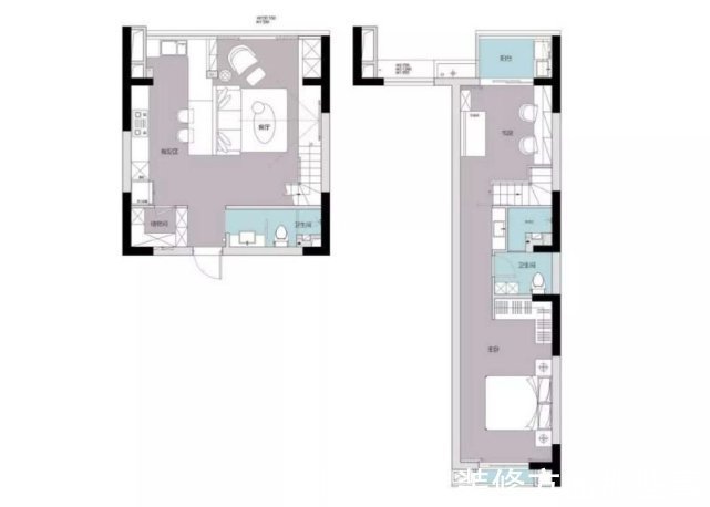 家具|104平现代前卫风三居室,在浅色空间中融入了深绿色优雅
