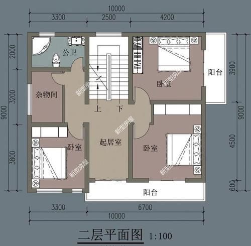 健身房|宽9米深10米怎么盖房?一楼2房一厅一卫怎么设计?