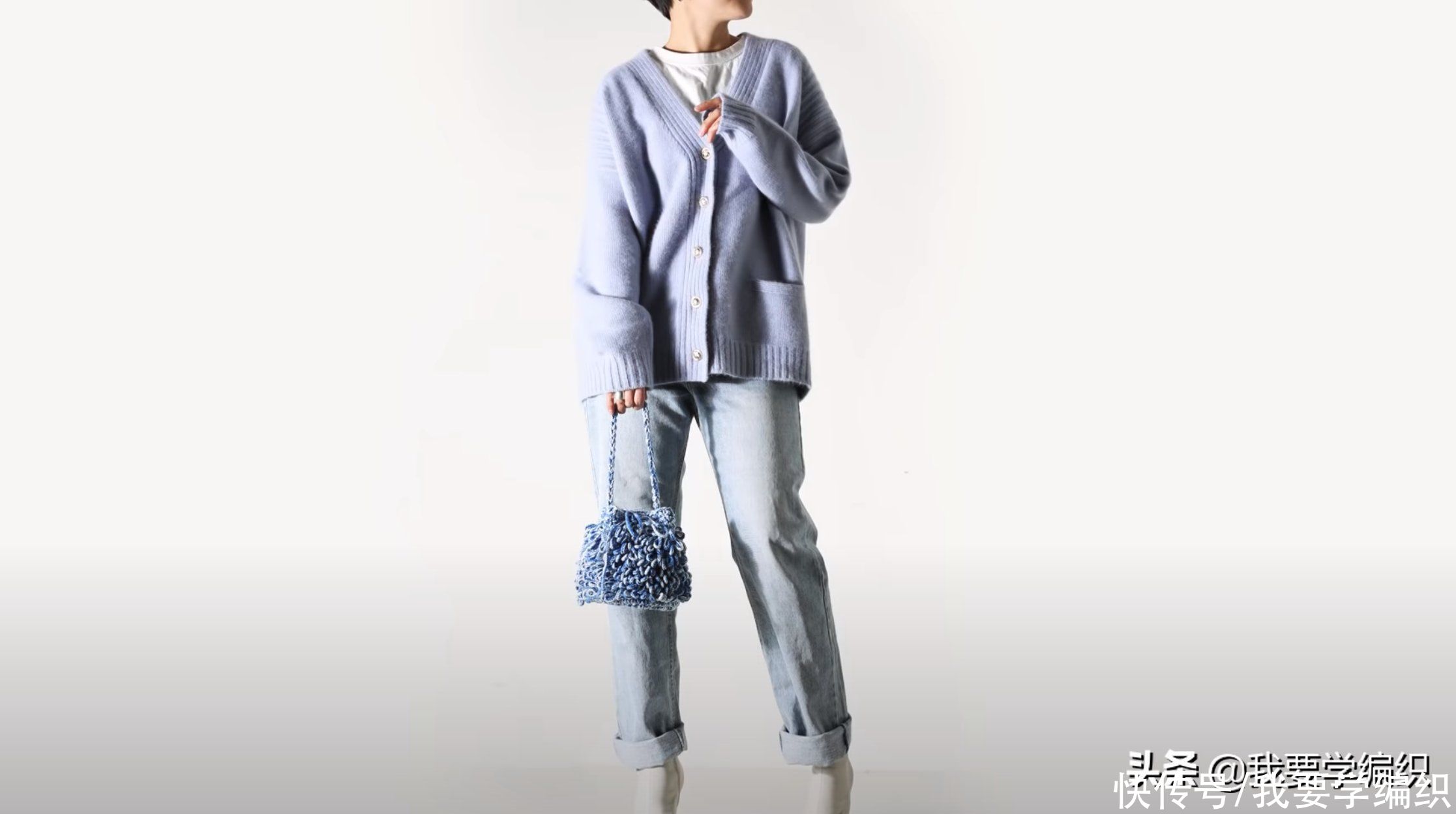 自己钩一款可爱又别致的手提包，刺猬包编织教程，新手入门级包包