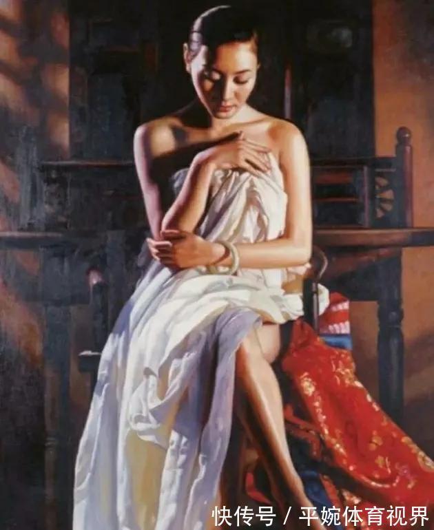 现实主义#以姿势丰盈女性形体油画，浅谈西方现实主义画家的质朴艺术精神