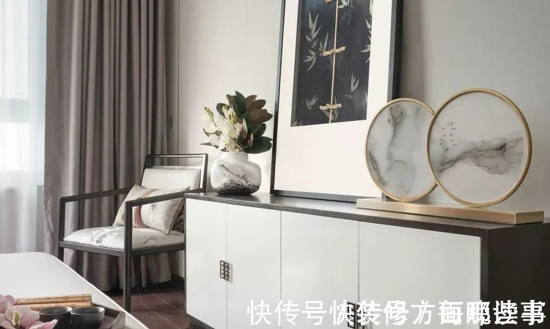 装修设计|150平新中式装修设计,一进玄关就被迷住了,清雅客餐厅,更是惊艳!