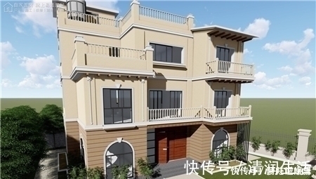 露台|推荐5款三层别墅设计图纸,最适合农村建的房子