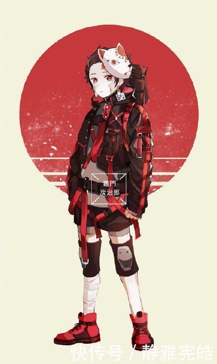 川实弥|鬼灭之刃:机车风的战斗服,善逸变不良少年,蝴蝶的长筒袜很别致