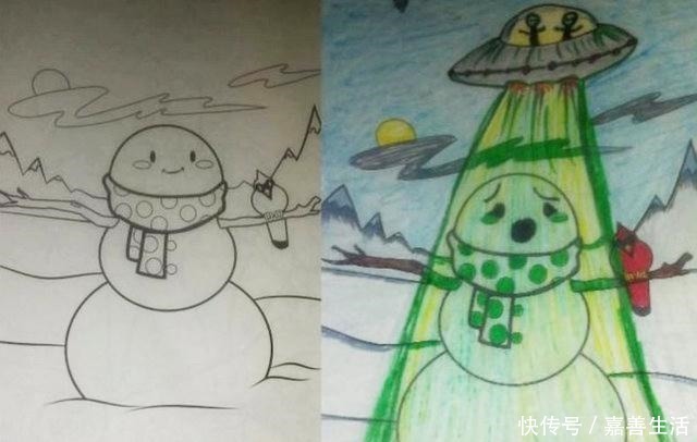 ufo|不能让家长碰小朋友的涂色画本，屡出神作，小熊成纹身老爹！