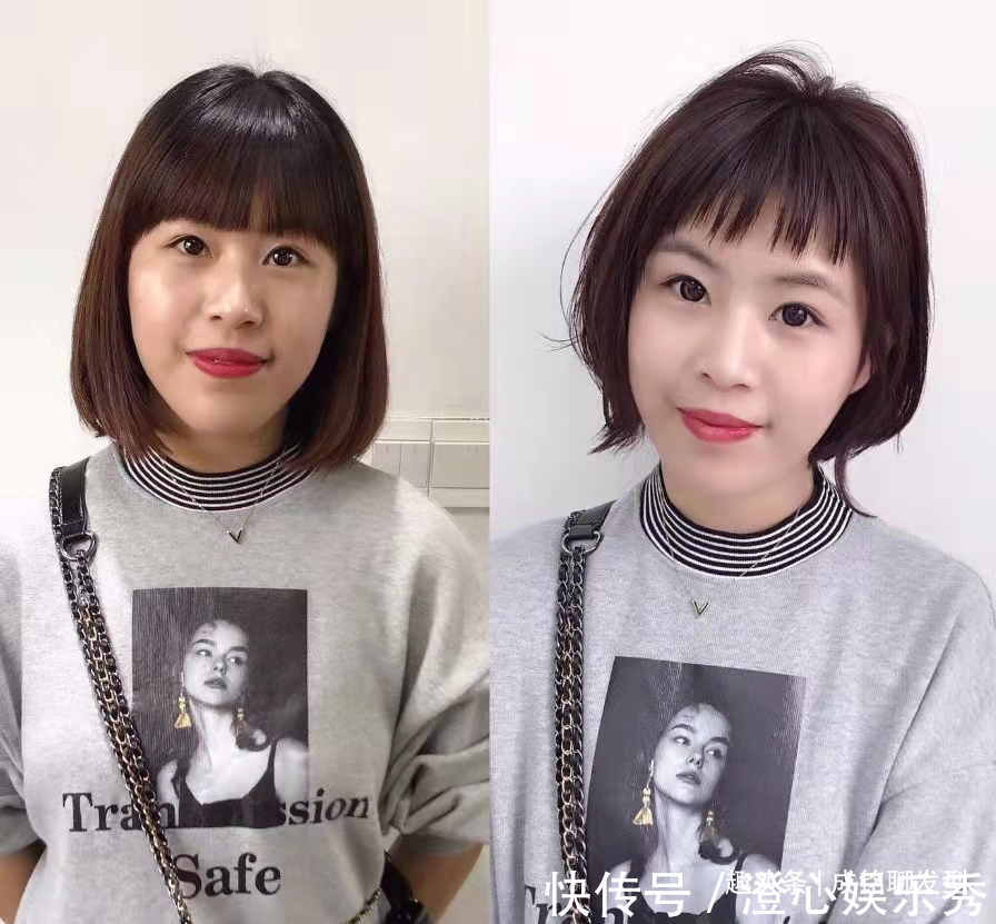 发质 发型对女人太重要,看完这几组对比你就明白,时尚减龄还显脸小