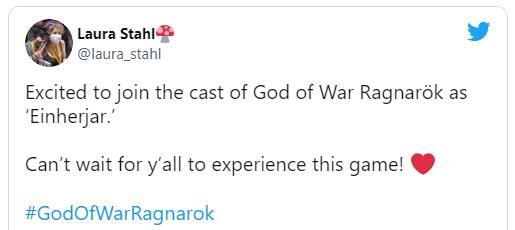 eliz多为配音演员表示将加盟《战神:诸神黄昏》