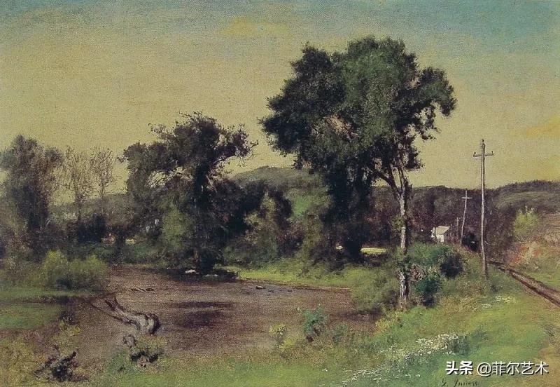 风景|美国新风景画派的先驱画家乔治·英尼斯漂亮的风景油画作品欣赏