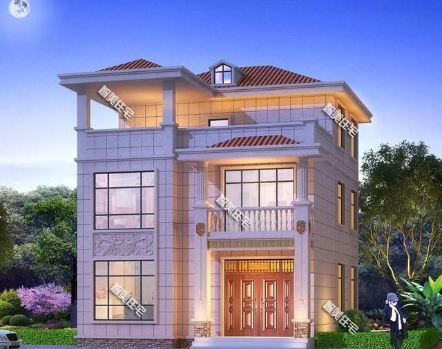 简欧|老家有块小宅基地,盖一栋简欧风格住宅,让父母颐养天年