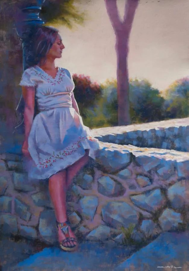 艺术学院$法国女画家:魅力独特的色粉味道