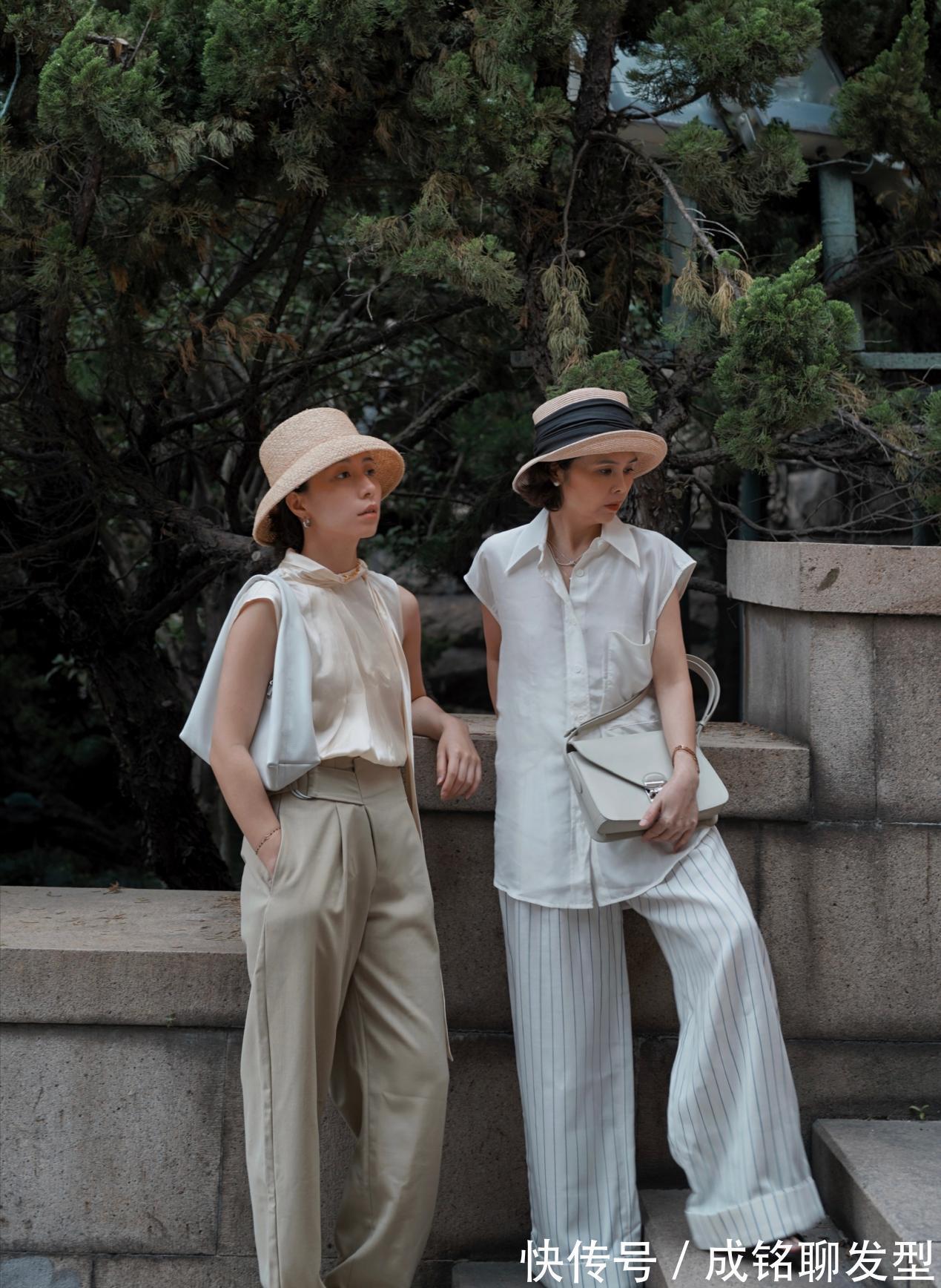 女儿|年过半百也美得耀眼!这位阿姨的穿搭值得学习,和女儿同框如姐妹