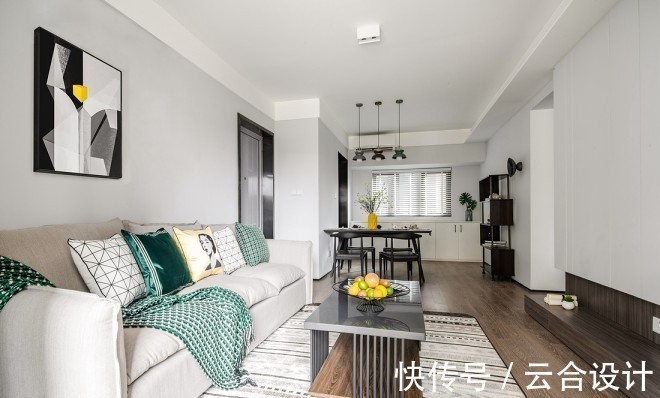 浅灰色|云合设计——90㎡的现代北欧风,看完上头,我爱了!