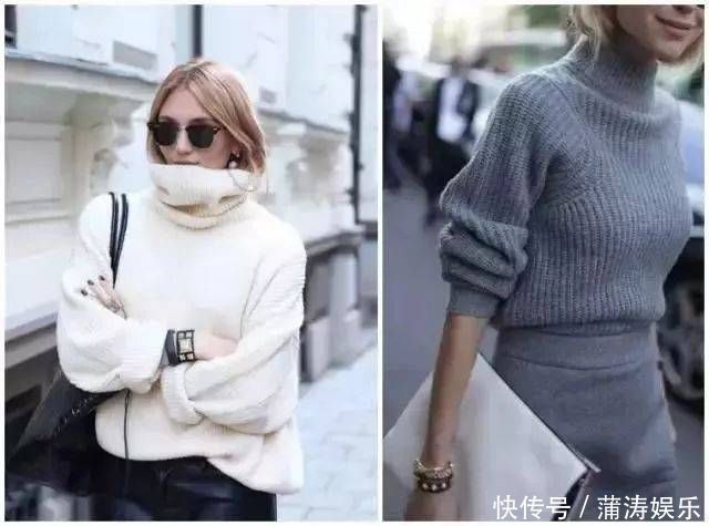 脖子短不能穿高领7种不同搭法教给你,内搭有它就够了