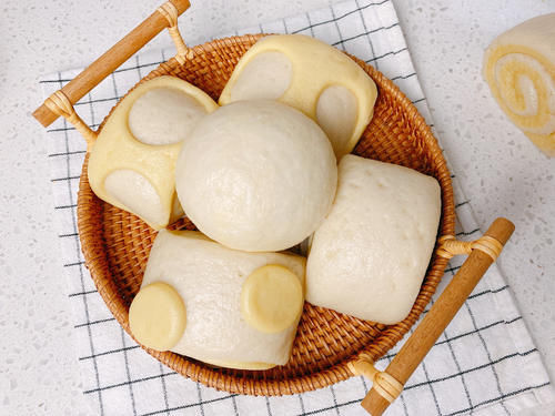  面团|南瓜花样馒头，只要一次发酵省时省力，香甜有嚼劲，比买的还好吃