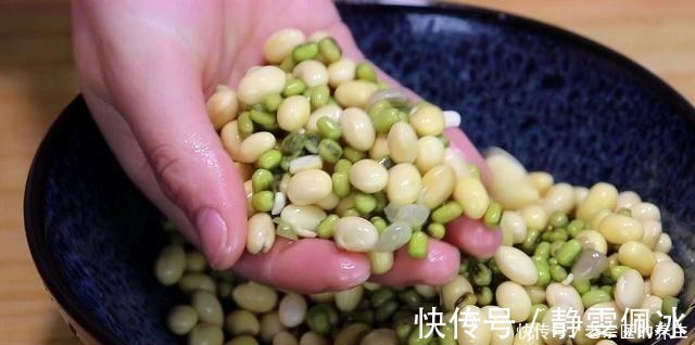 绿豆泡|黄豆不打豆浆了,加1把绿豆,简单一做,天天吃都不腻,太香了