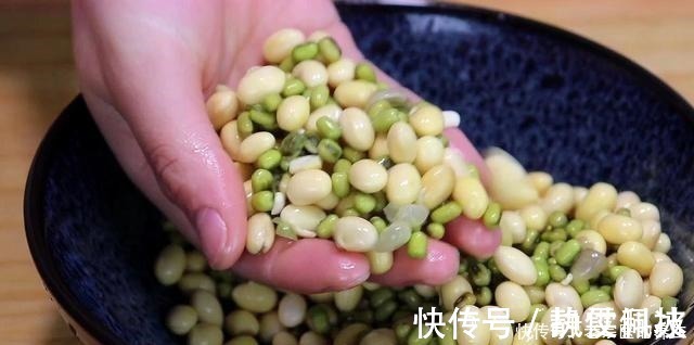 黄豆|黄豆不打豆浆了，加1把绿豆，简单一做，天天吃都不腻，太香了