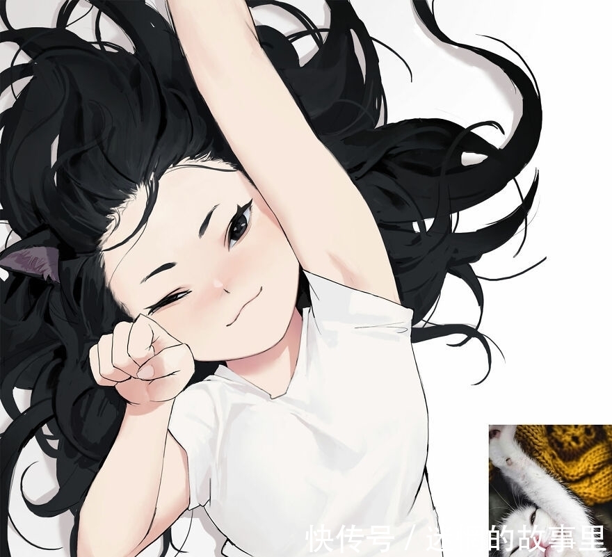 美少女|画师绘制拟人化“猫娘”,猫咪和美少女最配,赶紧给我变