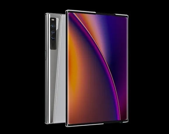 嵌入式离合|OPPO X 2021 卷轴屏概念机发布：无级 OLED 柔性卷轴屏