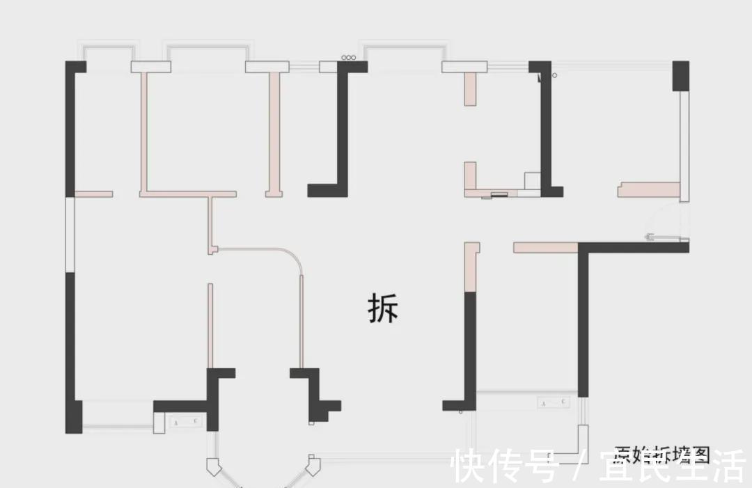 通透|五口人居住，她凭什么只留两间卧室？完工后，才发现有多实用